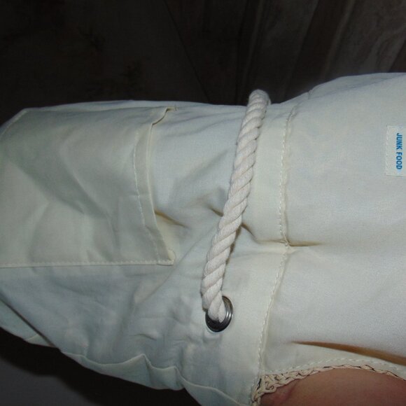 Disney X Junk Food Macrame Backpack Straw Red Mickey Puff + 2 Lilo Stitch Puffs - Picture 9 of 10